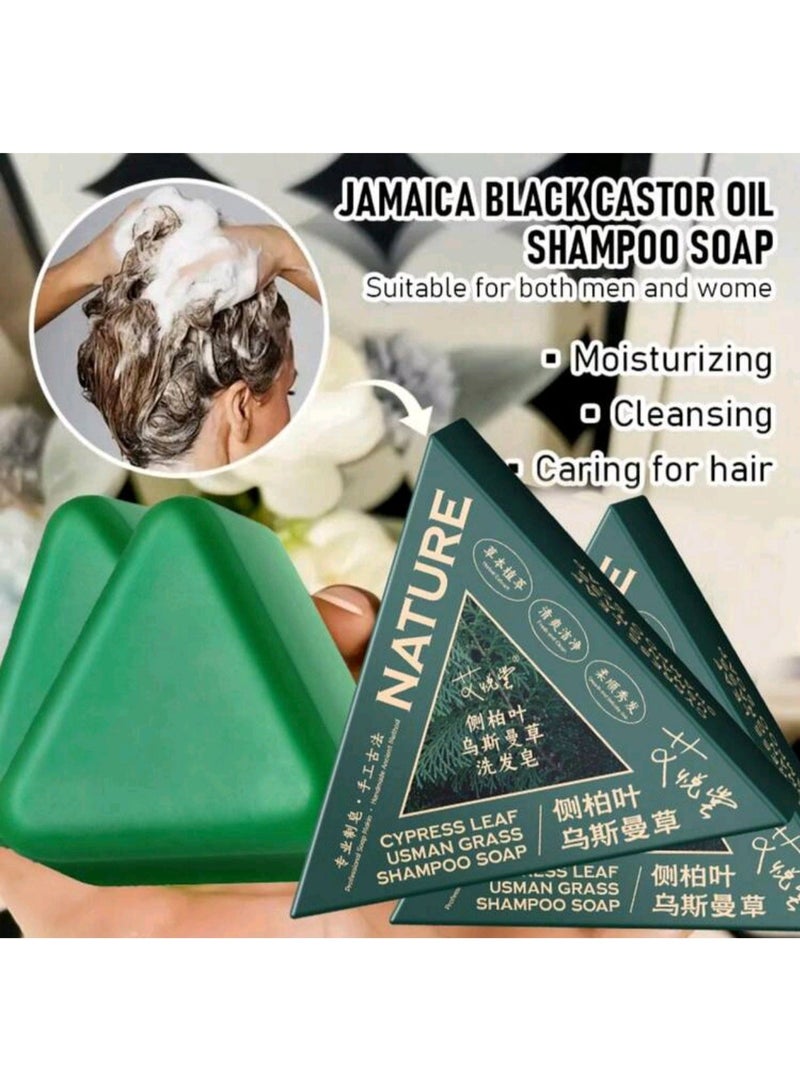 طبيعة صابون شامبو عشبي برائحة أوراق السرو عثمان، 120 غرام - Image 4